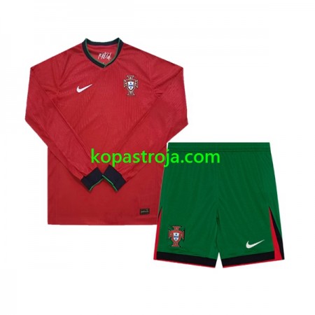 Billiga Fotbollströjor Portugal Barn Hemma tröja EM 2024 Långärmad